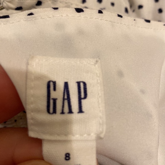 Gap white polka dot summer dress. Size 8. 100% rayon. Very good condition - Picture 8 of 12